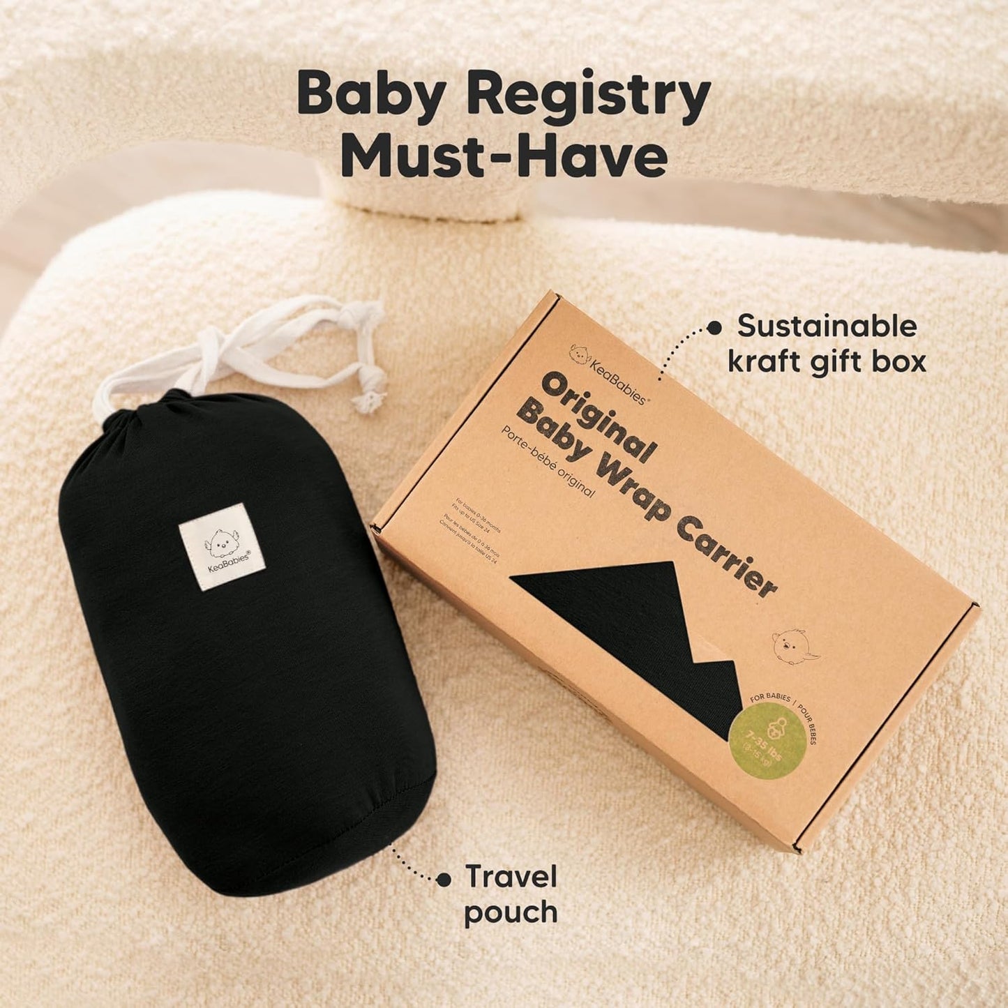 **KeaBabies Hands-Free Baby Wrap™**